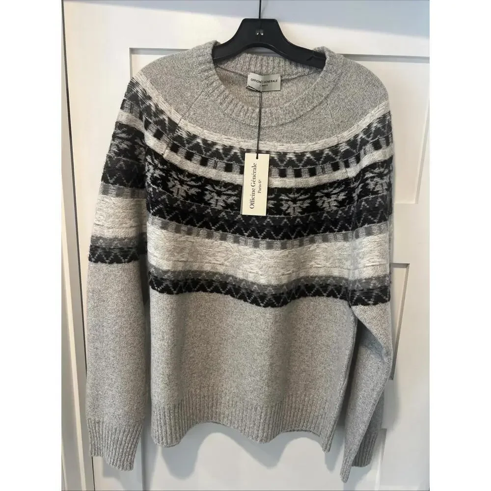$789 officiate generale Manila Wool Sweater Size Large